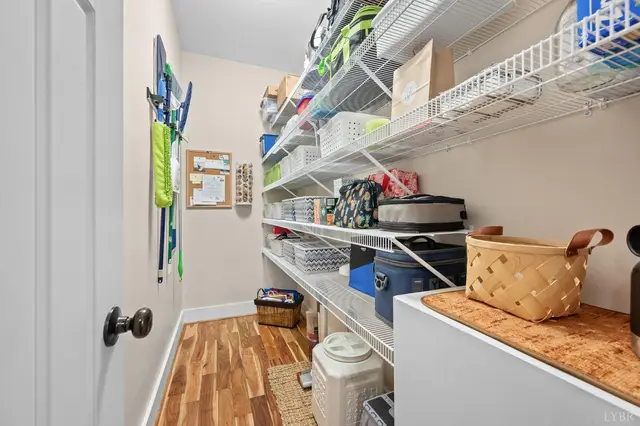 Walk-in pantry with wire shelving at 2842 Chilton Road, Appomattox VA