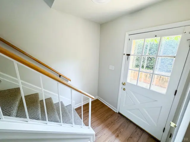 Entry with a staircase and a door with window panes at 3101 Link Road # 26, Lynchburg VA